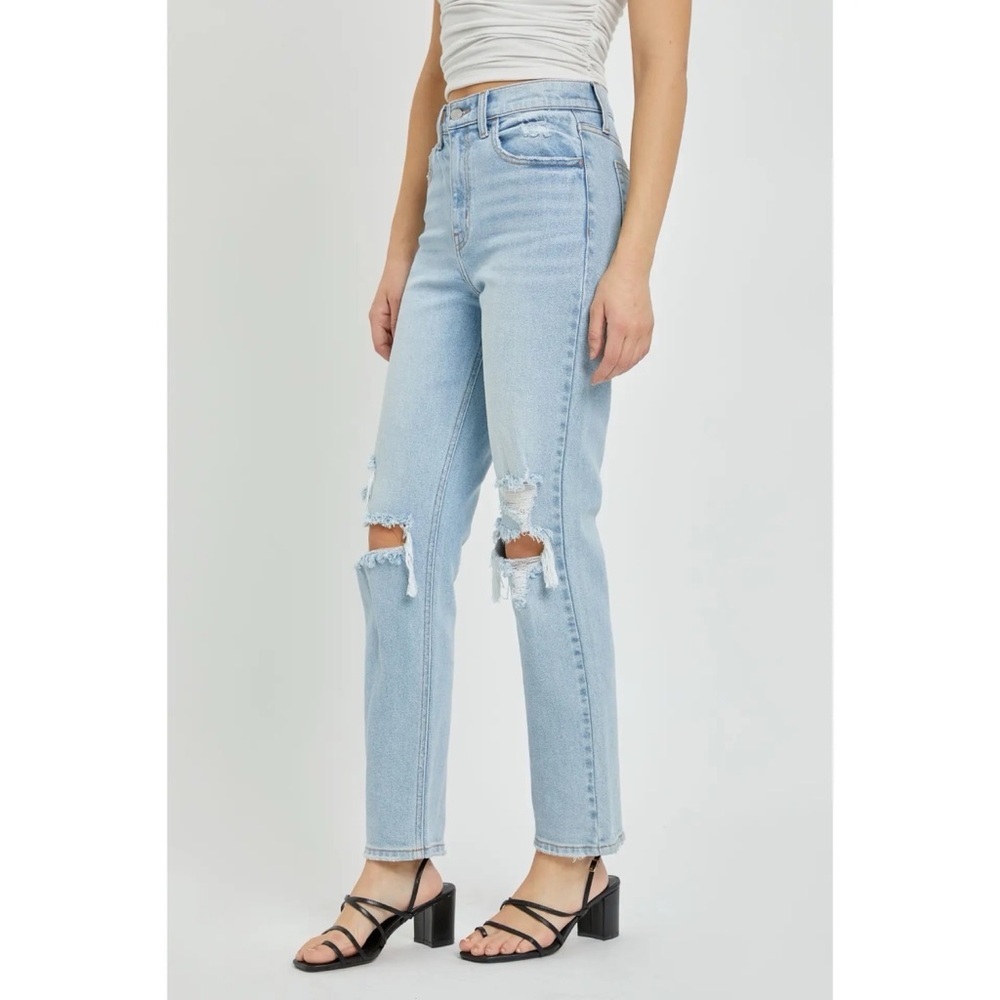 Cello High Rise Straight Denim - Picture 2 of 3